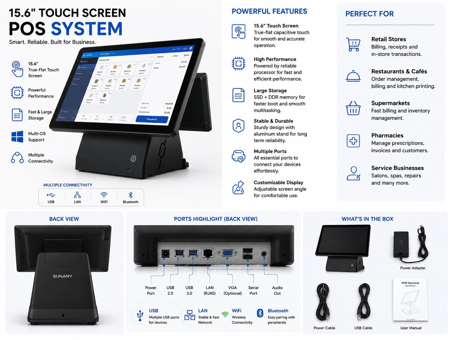 QivoPos POS system feature overview