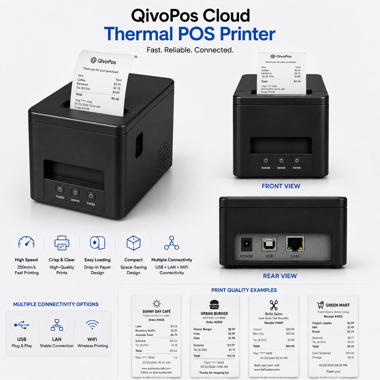 QivoPos Cloud Thermal Printer on sale